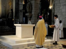 Consécration de l'autel de St Valérien
