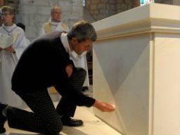 Consécration de l'autel de St Valérien