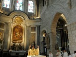 Consécration de l'autel de St Valérien