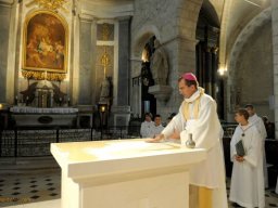 Consécration de l'autel de St Valérien