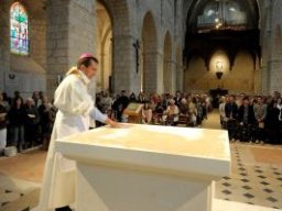 Consécration de l'autel de St Valérien