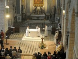 Consécration de l'autel de St Valérien