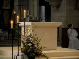 Consécration de l'autel de St Valérien