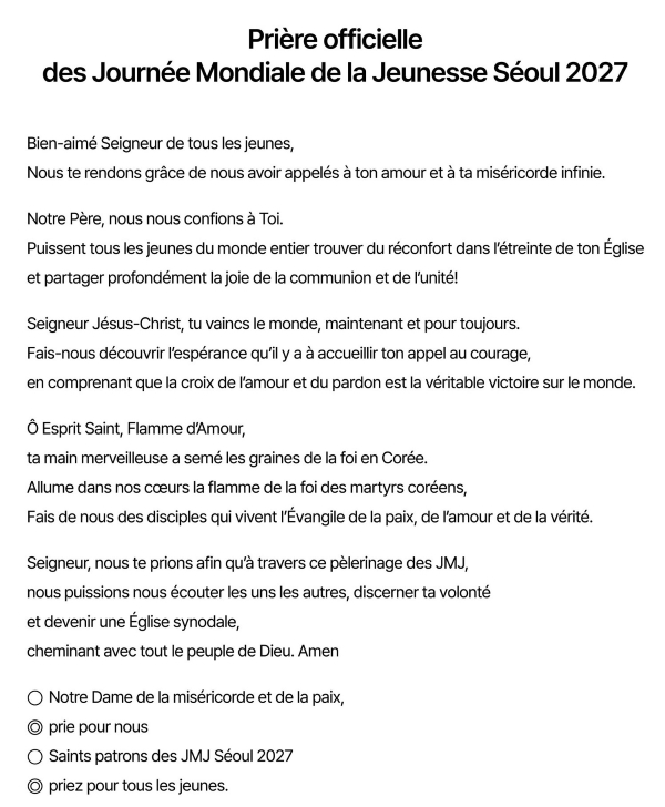 2025 JMJ priere officielle 600