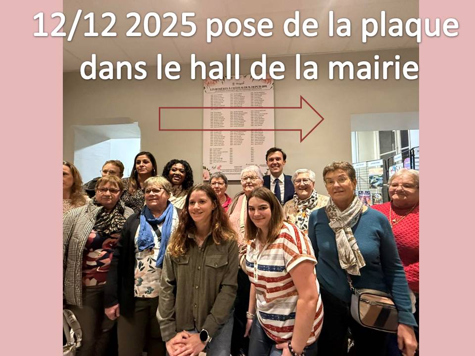 2025 ROSIERES plaque