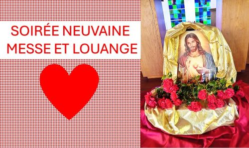2026 70 ANS 29 MAI SOIREE NEUVAINE MESSE LOUANGE BOUTON 500