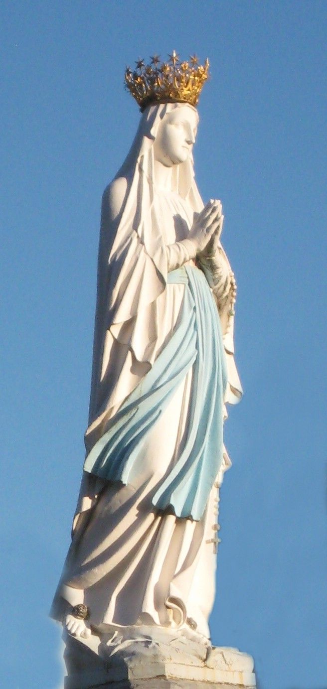 VIERGE COURONNEE DE LOURDES inversee